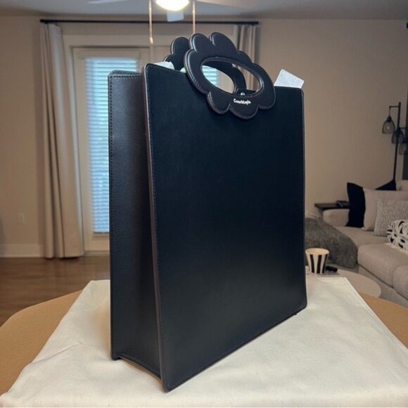 Coach Cloud Handle Tote In Coachtopia Leather Black - Picture 4 of 16